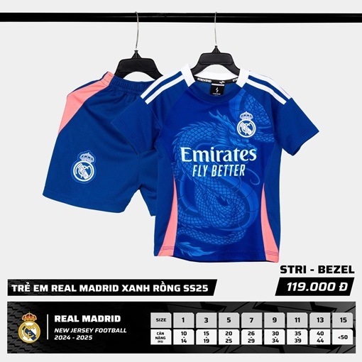 Quần áo trẻ em Strivend Real Madrid 2024/25