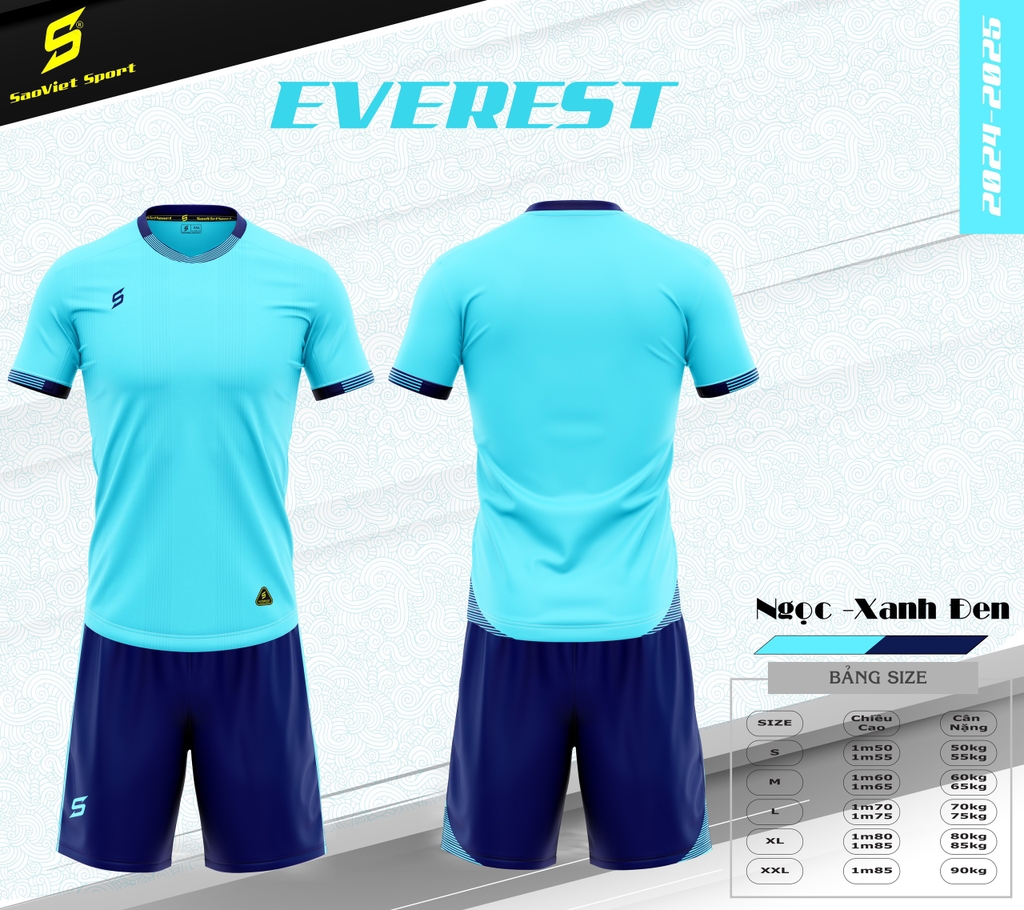 Áo bóng đá không logo Sao Việt EVEREST