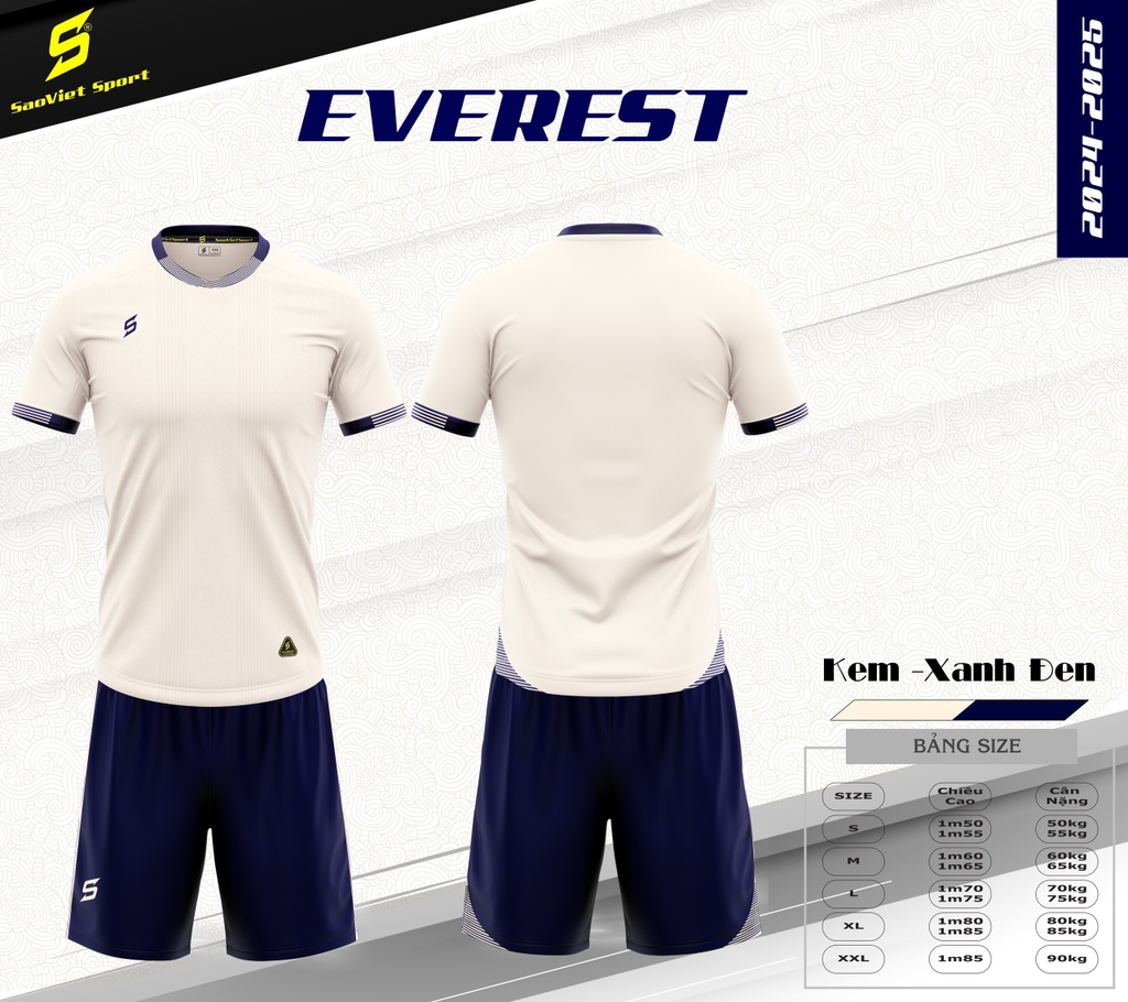 Áo bóng đá không logo Sao Việt EVEREST