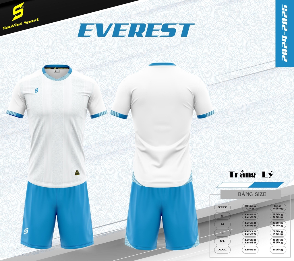 Áo bóng đá không logo Sao Việt EVEREST