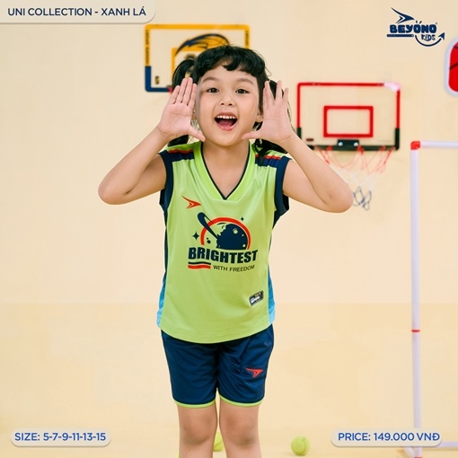 Quần áo bóng rổ trẻ em SN02 Beyono Uni