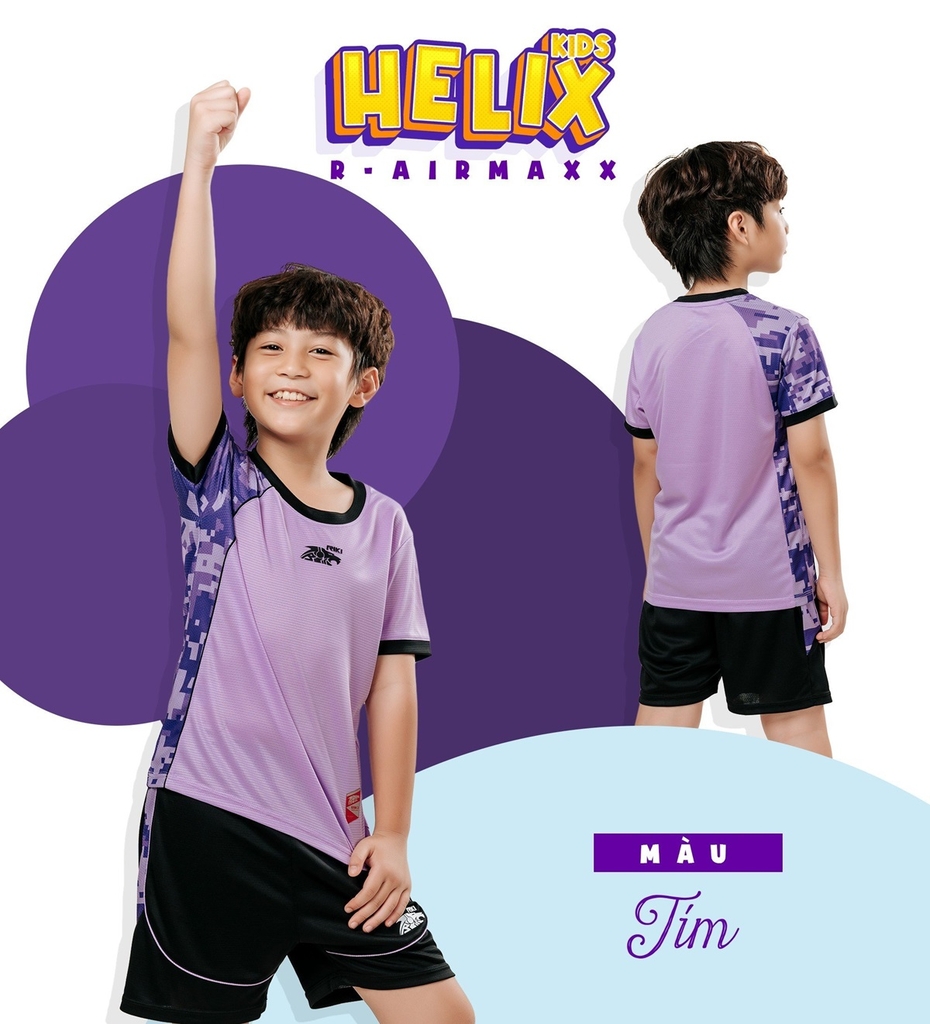 Quần áo bóng đá trẻ em Riki Helix