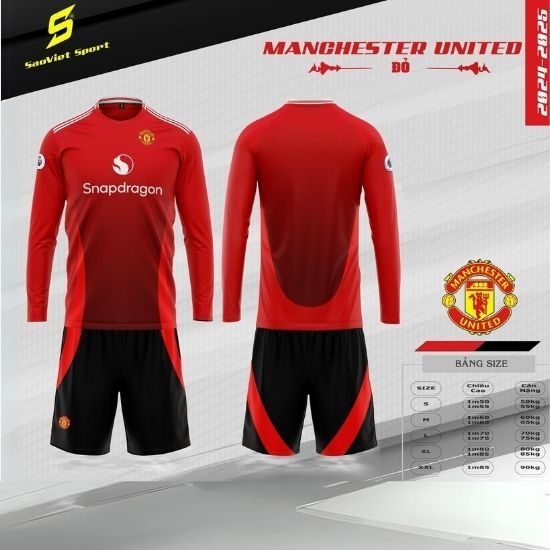 Quần áo Manchester United tay dài 2024/25
