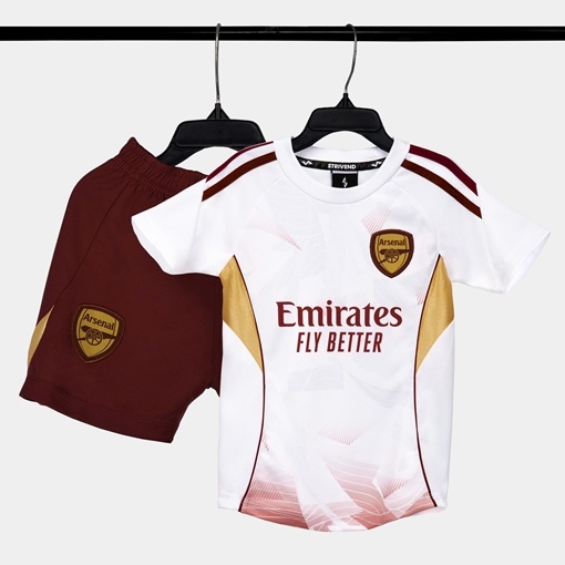 Quần áo bóng đá trẻ em Arsenal 2025/26 [Strivend]