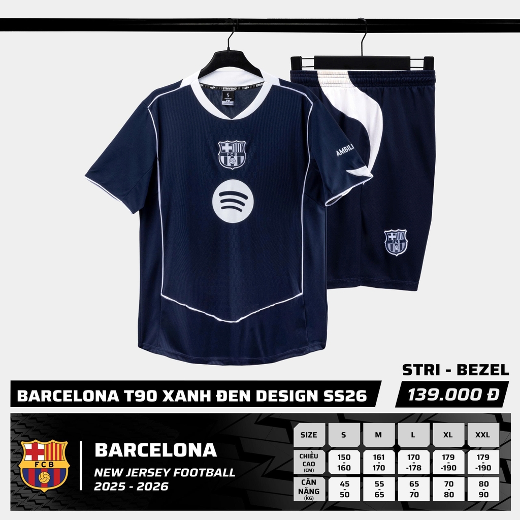 Quần áo bóng đá Strivend Barca 2025/26 SS26 [thun mè Poly]