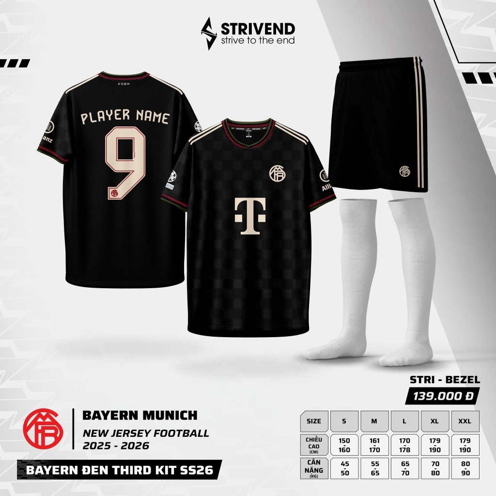 Quần áo bóng đá Strivend Bayern Munich 2025/26 SS26 [thun mè Poly]