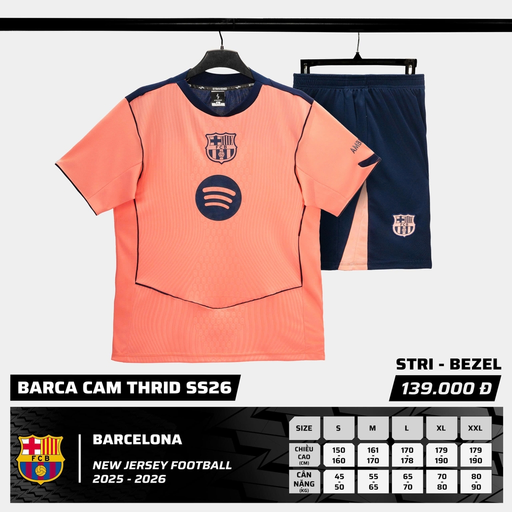 Quần áo bóng đá Strivend Barca 2025/26 SS26 [thun mè Poly]