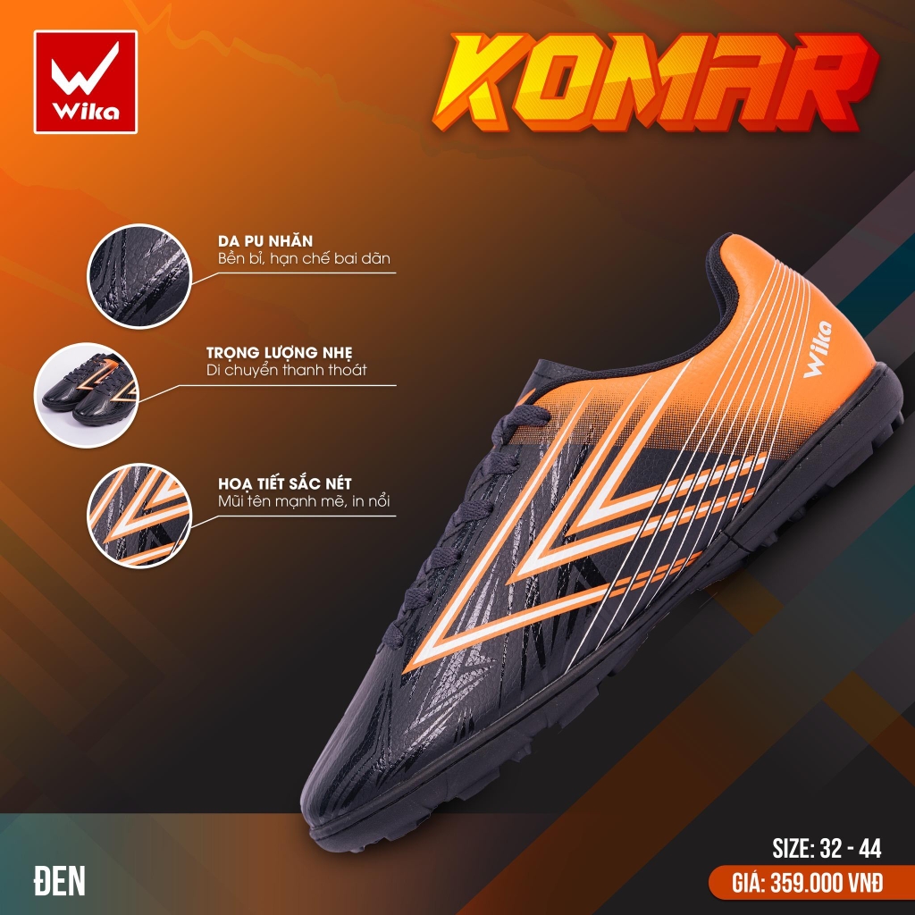GIÀY BÓNG ĐÁ WIKA KOMAR đế TF