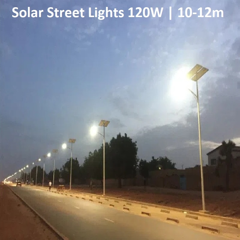 Đèn Đường Năng Lượng Mặt Trời Kết Hợp Lưới Điện AC220V Công Suất 120W Mã SP ZSL-SPC-120W