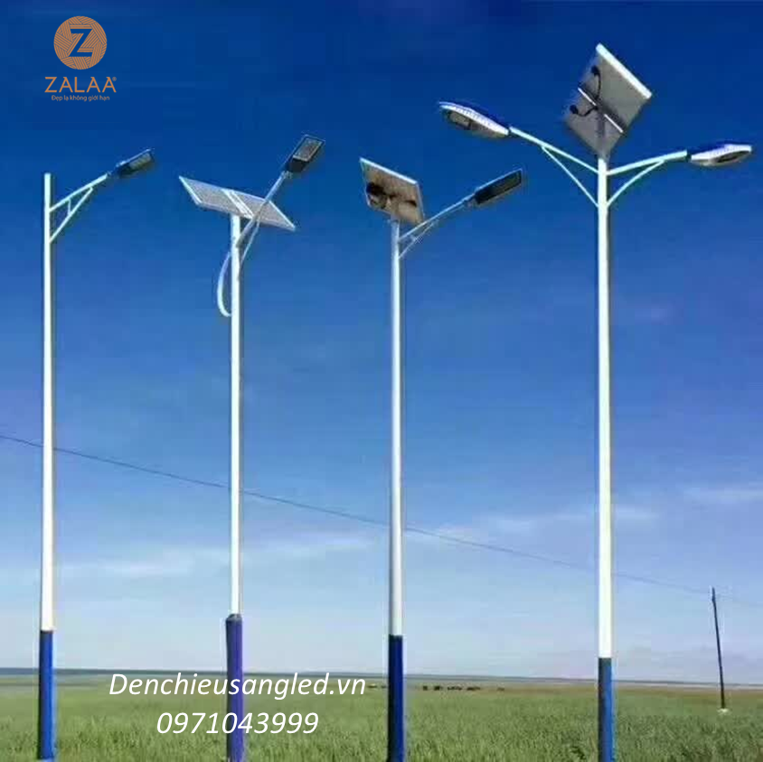 Cột đèn sử dụng đèn năng lượng mặt trời mã ZCD01 - Cao 4-10m