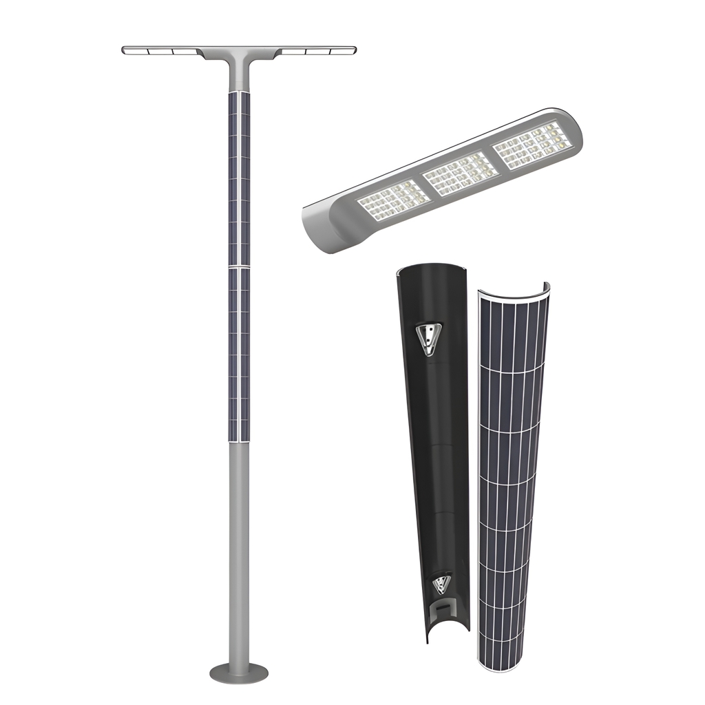 Cột Đèn Năng Lượng Mặt Trời Dọc Vertical Solar Light ZSR-09 20W H3,5M