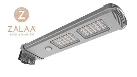 Đèn năng lượng mặt trời liền thể nhôm cao cấp 100w mã số ZLTN-100S ZALAA