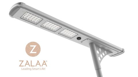 Đèn năng lượng mặt trời liền thể nhôm cao cấp 150w mã số ZLTN-150S ZALAA