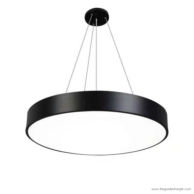 Đèn thả trần văn phòng tròn hình chữ O liền, ánh sáng tràn màn hình đường kính 800mm, 54w