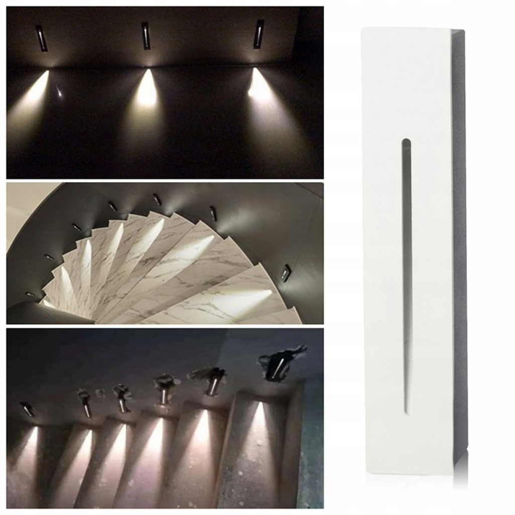 Đèn LED Âm Cầu Thang Hình Chữ Nhật H90mm 3W 3000K / 4000K / 6000K ZALAA