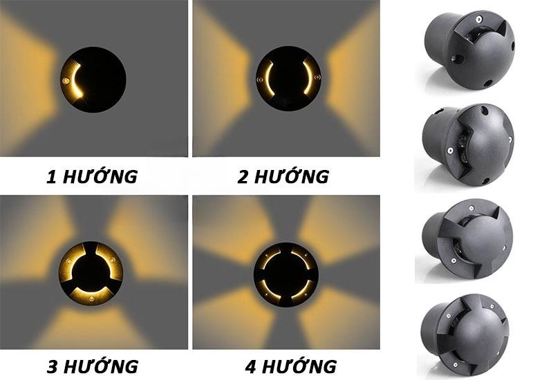 Đèn LED Âm Đất Từ 1 Đến 4 Hướng Dẫn Đường Đi Trang Trí Cảnh Quan Ngoài Trời