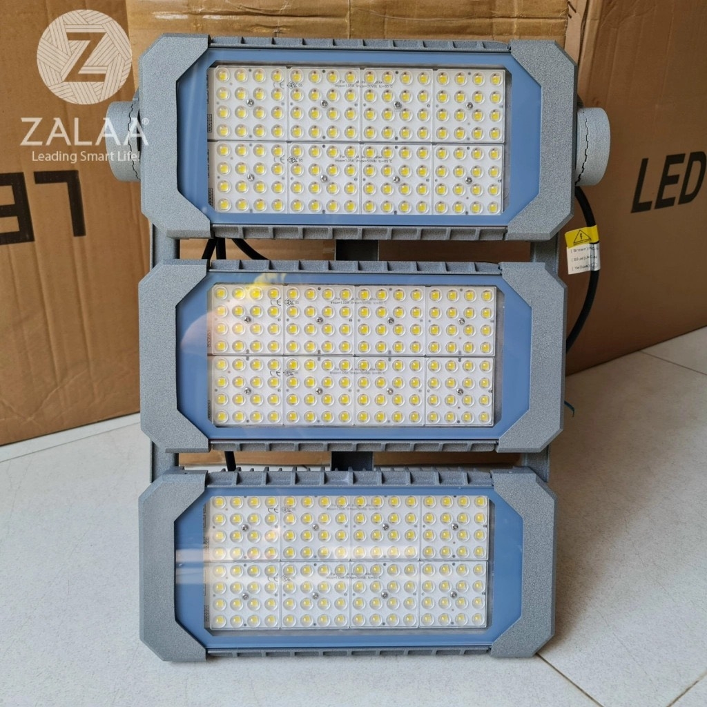 Đèn Pha LED 300W, Chip Philips 3030, Quang thông 150Lm/w, IP65 ZALAA, Vỏ làm từ Nhôm sơn tĩnh điện