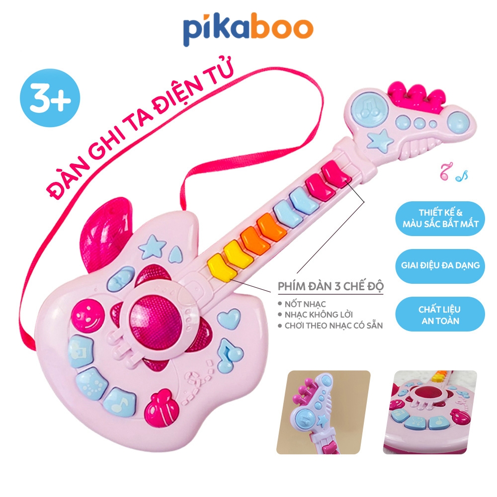 Đồ Chơi Đàn Ghi Ta Điện Tử Có Nhạc | Pikaboo Kid Toy Mega Mall