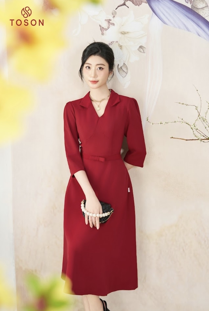 Đầm đỏ dài SHE – Hizu Dress Up