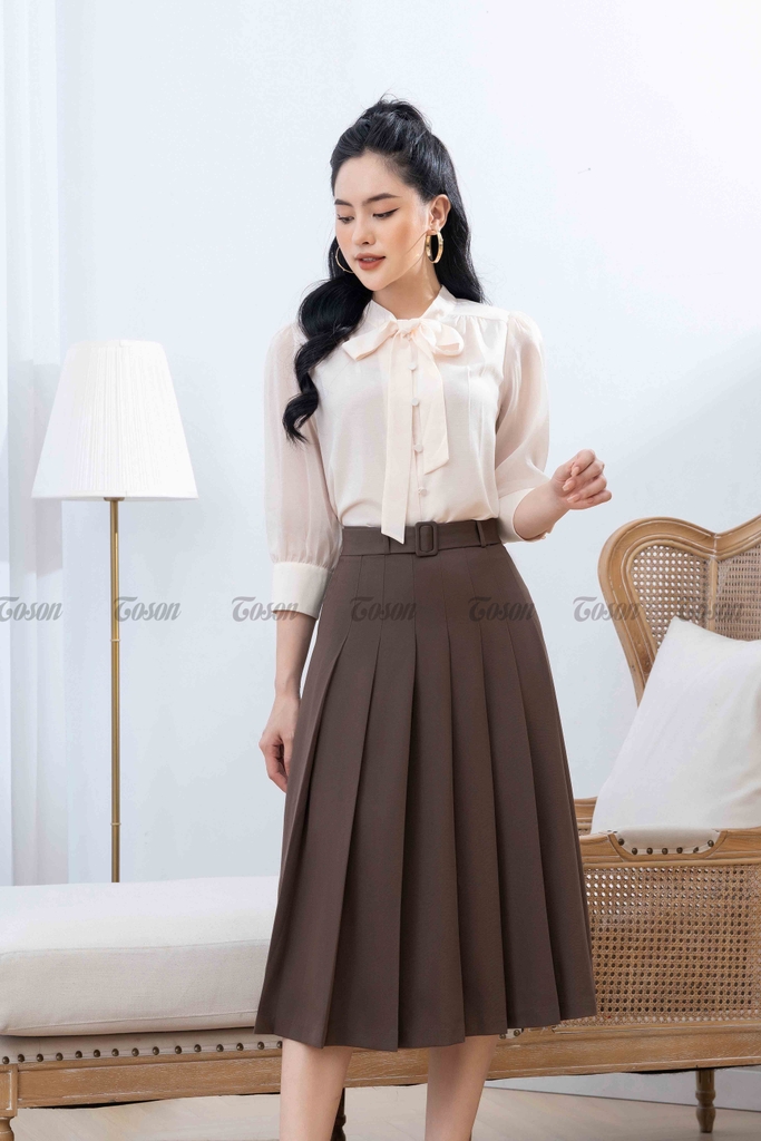 Chân váy xòe xếp ly K00417  Khéo Fashion