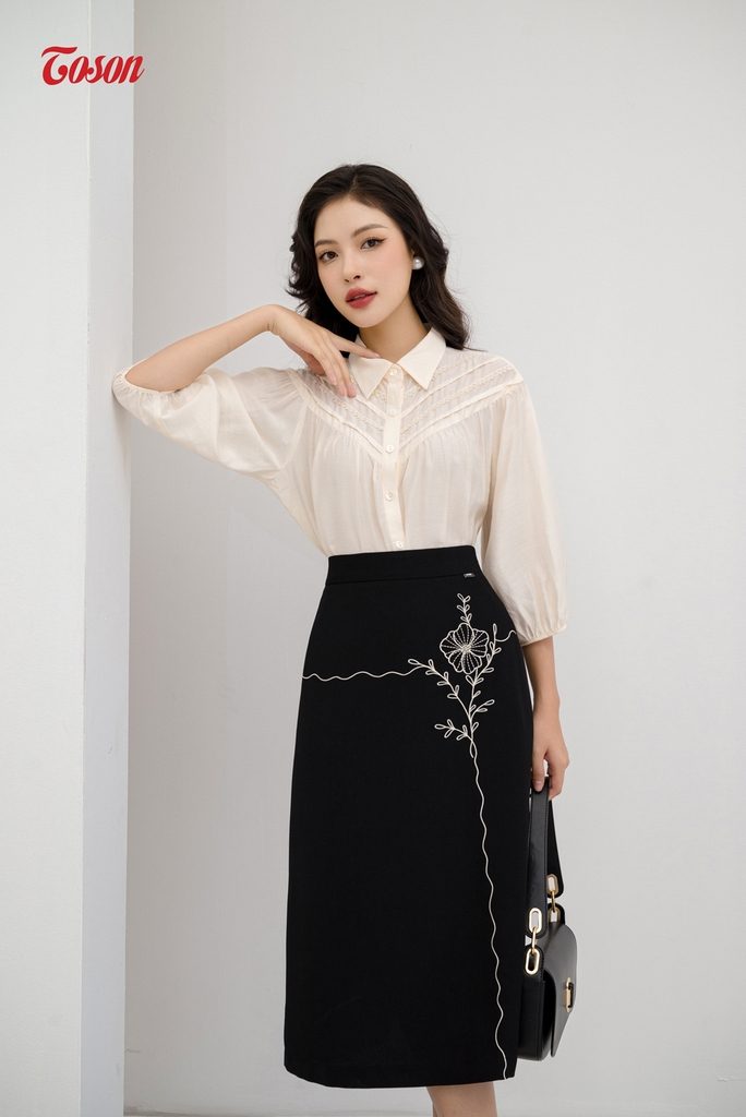 Chân Váy Dáng Suông Nữ Dài Túi Hộp | FM Style