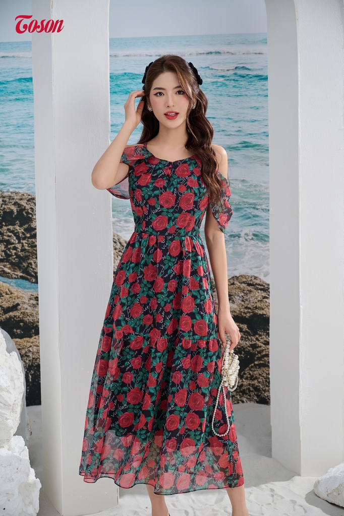 váy hoa nhí cổ bèo siêu xinh chât mát mịn đẹp hàng thiết kế đủ size tới  80kg | Shopee Việt Nam