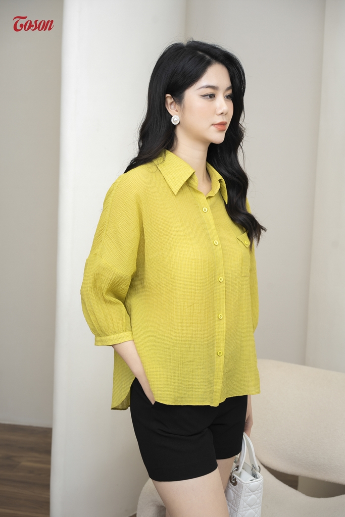 Áo somi dáng ngắn crop dài tay nữ nhiều màu phong cách ulzzang  Sơ mi  Croptop KYUBI SM31  Shopee Việt Nam