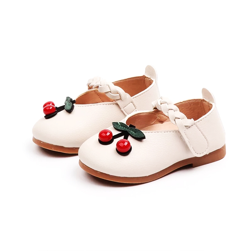 Giày cho bé gái 3-6 tuổi hoạt tiết cherry xinh xắn – G25