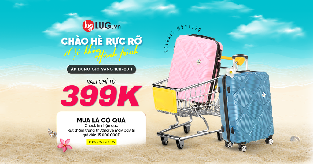 Mở khóa hè rực rỡ cùng LUG tại Aeon Mall Hà Đông – Vali từ 399K, 100% trúng quà tặng hấp dẫn!