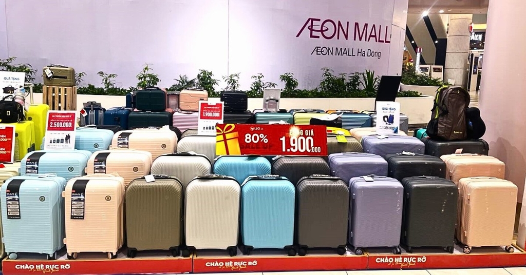 Bùng nổ ưu đãi tại LUG Aeon Mall Hà Đông – Vali chất lượng từ 590k, quà tặng siêu hấp dẫn!