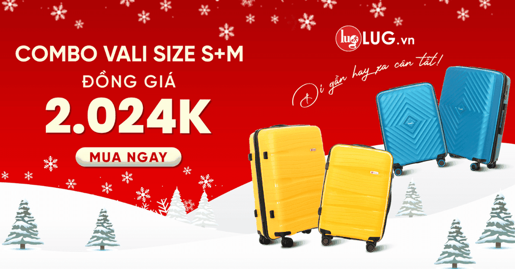 CHÀO ĐÓN 2024 VỚI HÀNG LOẠT COMBO VALI CHỈ 2.024K