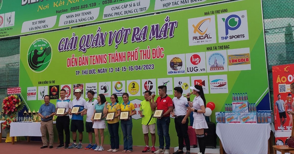 LUG.vn hân hạnh tài trợ giải quần vợt ra mắt diễn đàn tennis TP. Thủ Đức