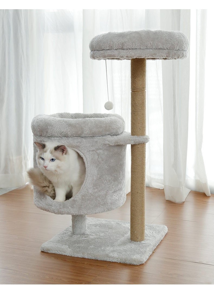 Trụ Cào Mèo YC Xám - YC Cat Tree Grey AE-1