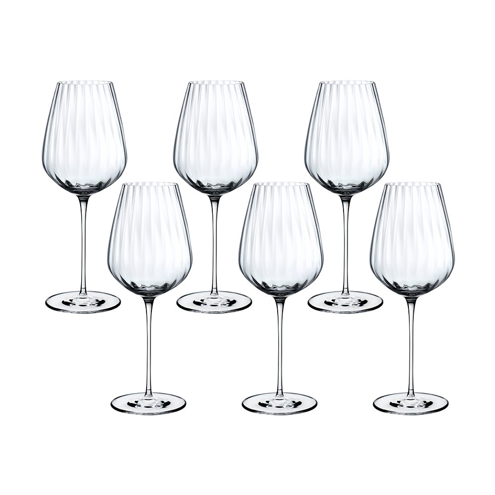 NUDE - Bộ Ly Rượu Trắng Round Up - 6 Cái