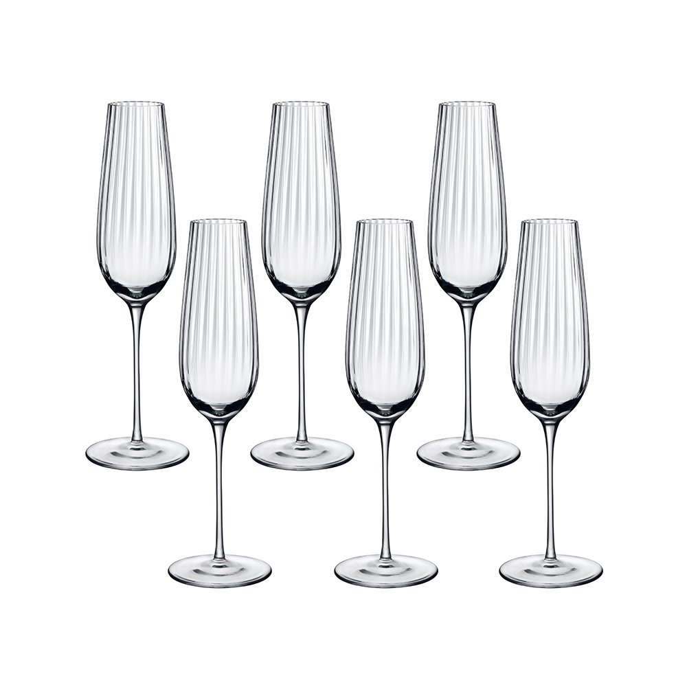 NUDE - Bộ Ly Rượu Champagne Round Up - 6 Cái