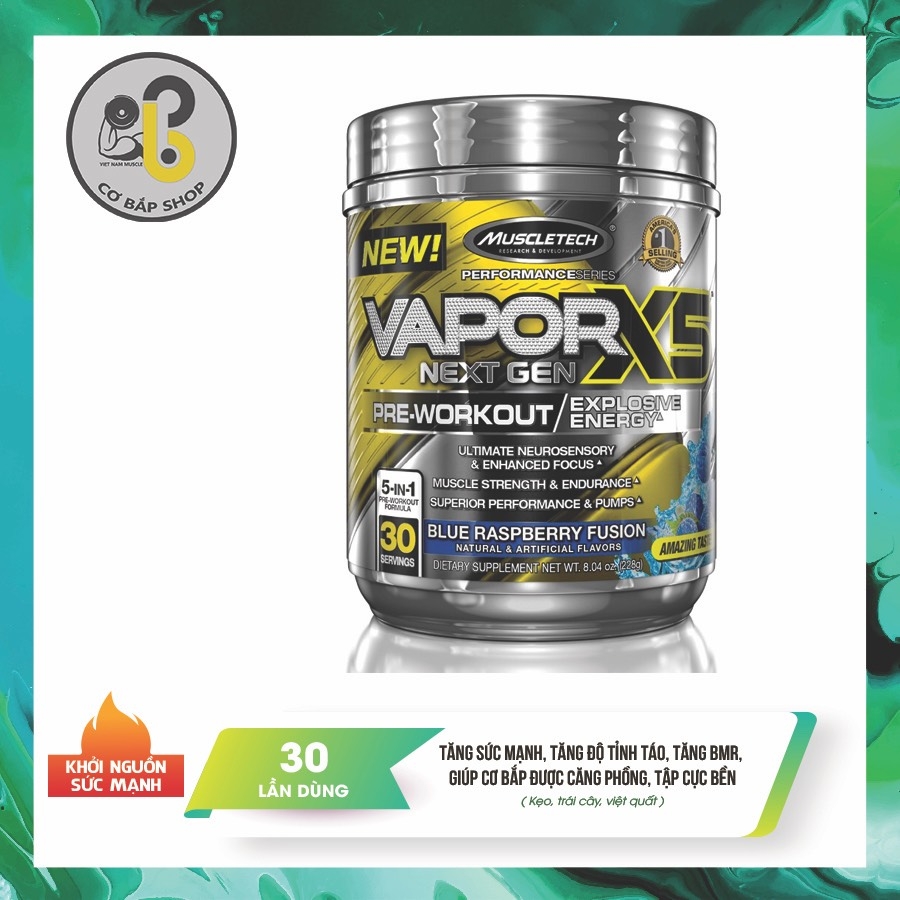 MUSCLETECH VAPOR X5 NEXT GEN PREWORKOUT Cơ Bắp Shop MUSCLETECH VAPOR X5 NEXT GEN PREWORKOUT Cơ Bắp Shop