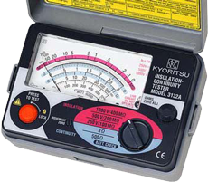 Đồng hồ đo điện trở cách điện, (Mêgôm mét), KYORITSU 3132A (1000V/400MΩ)