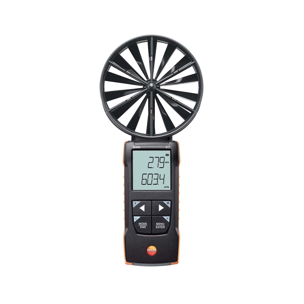 Máy đo tốc độ gió TESTO 417 - Kết nối App (+0.3 đến +20 m/s)
