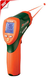 Máy đo nhiệt độ bằng hồng ngoại EXTECH 42512 (-50 đến 1000°C, 2 tia laser)
