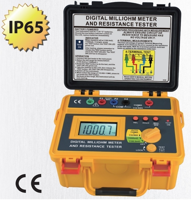 Máy đo điện trở thấp SEW 4338 mO (0 ~ 11000mΩ)