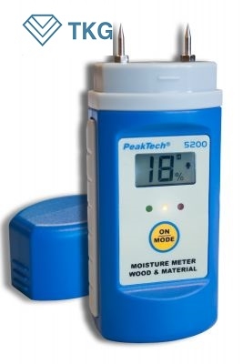 Máy đo độ ẩm vật liệu gỗ, bìa cứng, thạch cao, vôi vữa PEAKTECH 5200 (6 ~ 60 %)