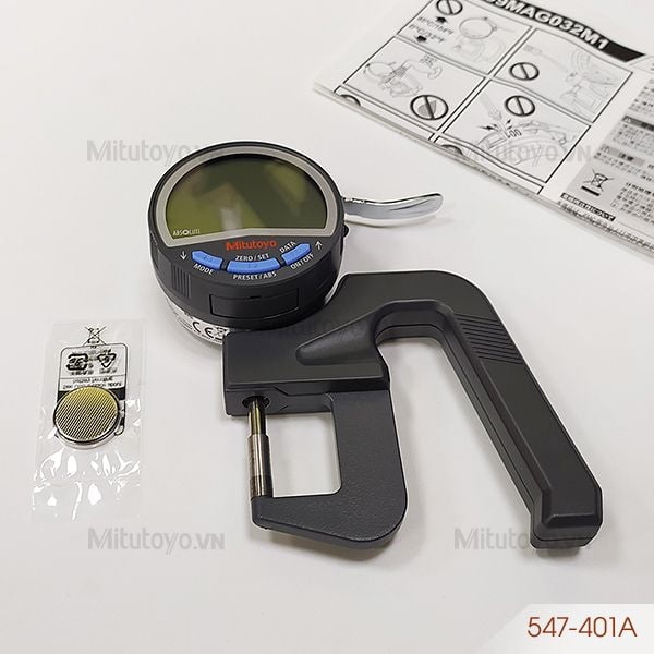 Đồng hồ đo độ dày vật liệu điện tử Mitutoyo 547-401A (0-12mm/ 0.001mm)