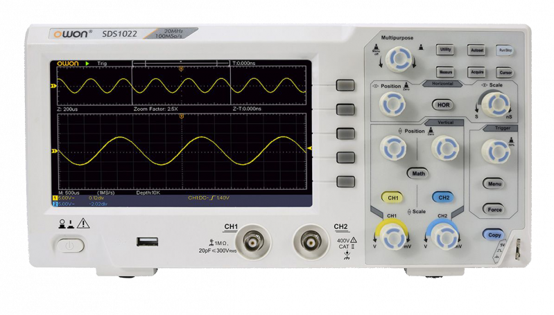 Máy hiện sóng OWON SDS1102 (100Mhz, 2CH,1GS/s)