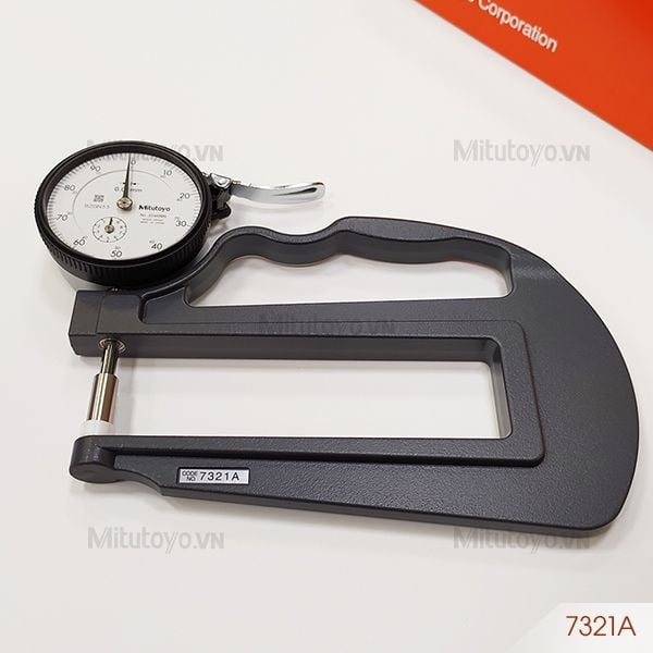 Đồng hồ đo độ dày vật liệu Mitutoyo 7321A (0-10mm/ 0.01mm)
