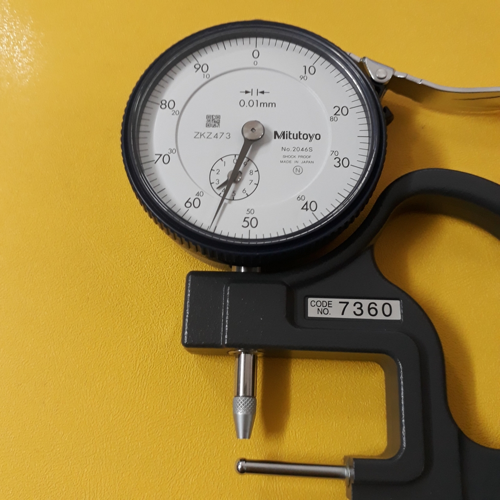 Đồng hồ đo độ dày vật liệu kiểu cơ Mitutoyo 7360 (0-10mm/ 0.01mm)
