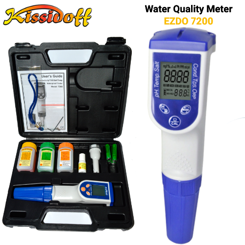 Máy đo pH//Độ dẫn điện/TDS/Độ mặn/Nhiệt độ EZDO 7200