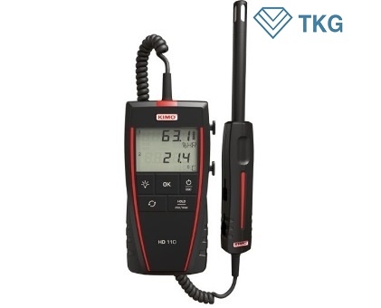 Máy đo nhiệt độ độ ẩm điểm sương Kimo HD110 (-20 … +70°C;  5 … 95%RH; -40 to +70°Ctd)