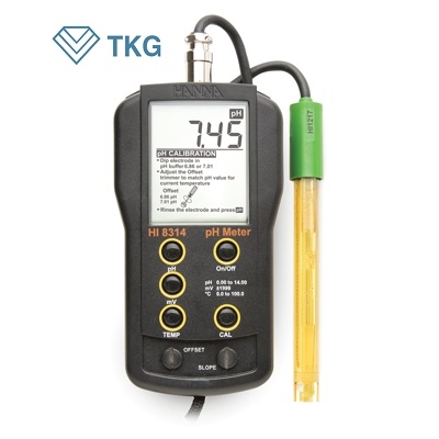 Máy đo pH/ORP/Nhiệt độ Hanna HI8314-1 (0.00 đến  14.00 pH)