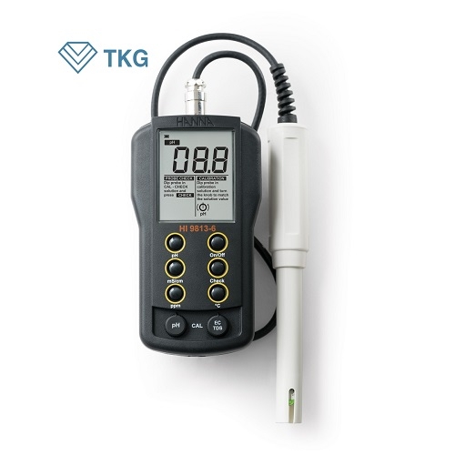 Máy đo pH/EC/TDS/Nhiệt độ HI9813-6 (0.0 to 14.0 pH, 0.00 to 4.00 mS/cm, 0 to 1999 mg/L (ppm))