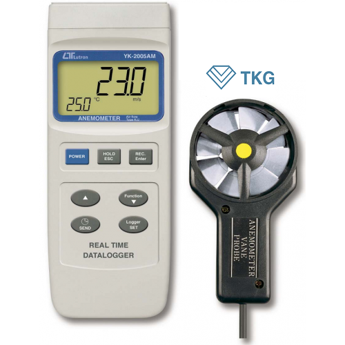 Máy đo tốc độ, lưu lượng gió Lutron YK-2005AM (0.4 - 30.0 m/s, 0-999,900 CMM, 0 to 50 ℃)